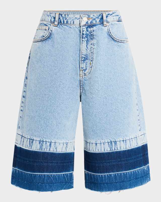 Denim Culotte Pants